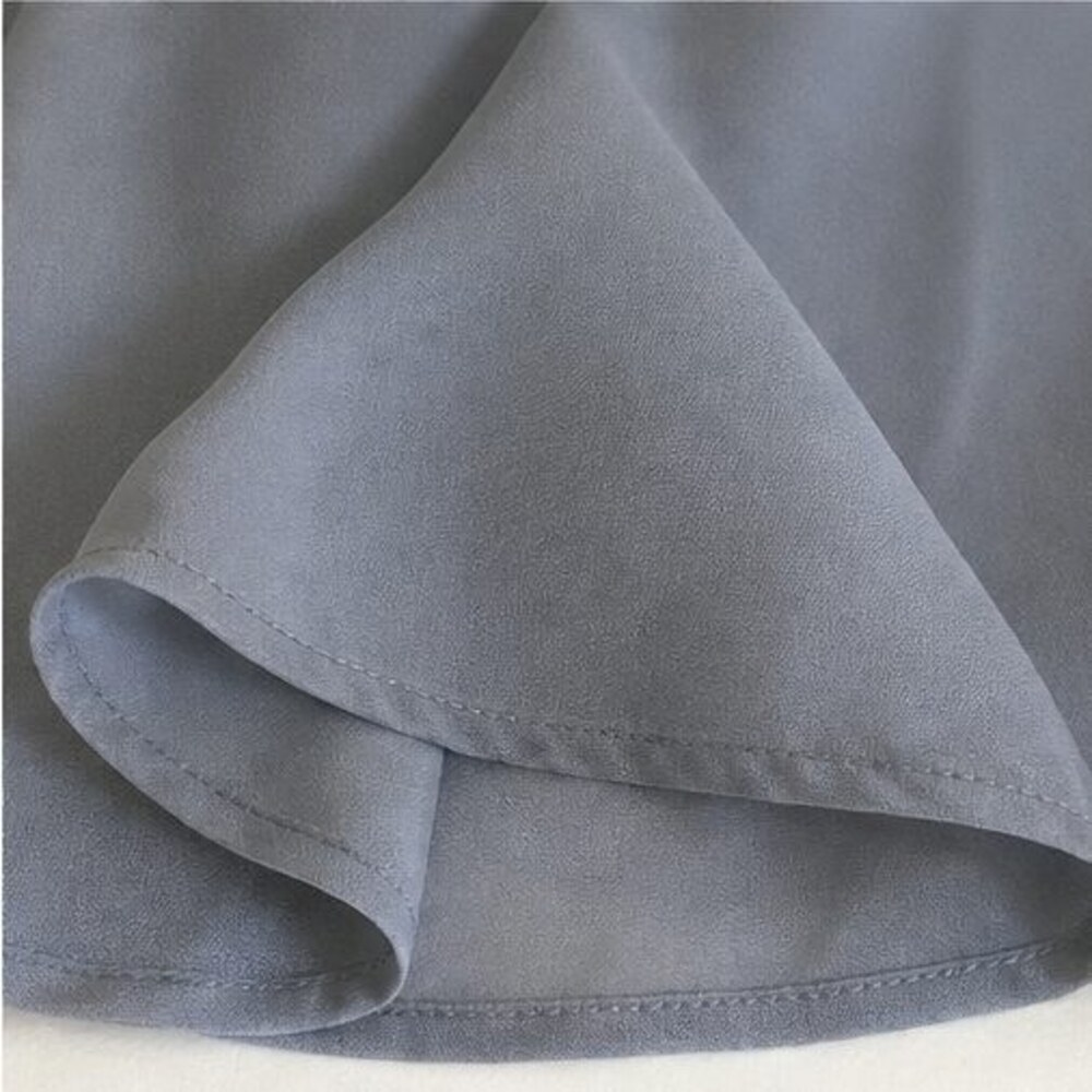 Gray Button Blouse - Picture 6 of 6